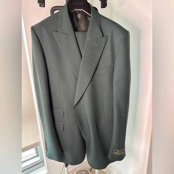 GUCCILogo-Appliquéd Twill Suit
